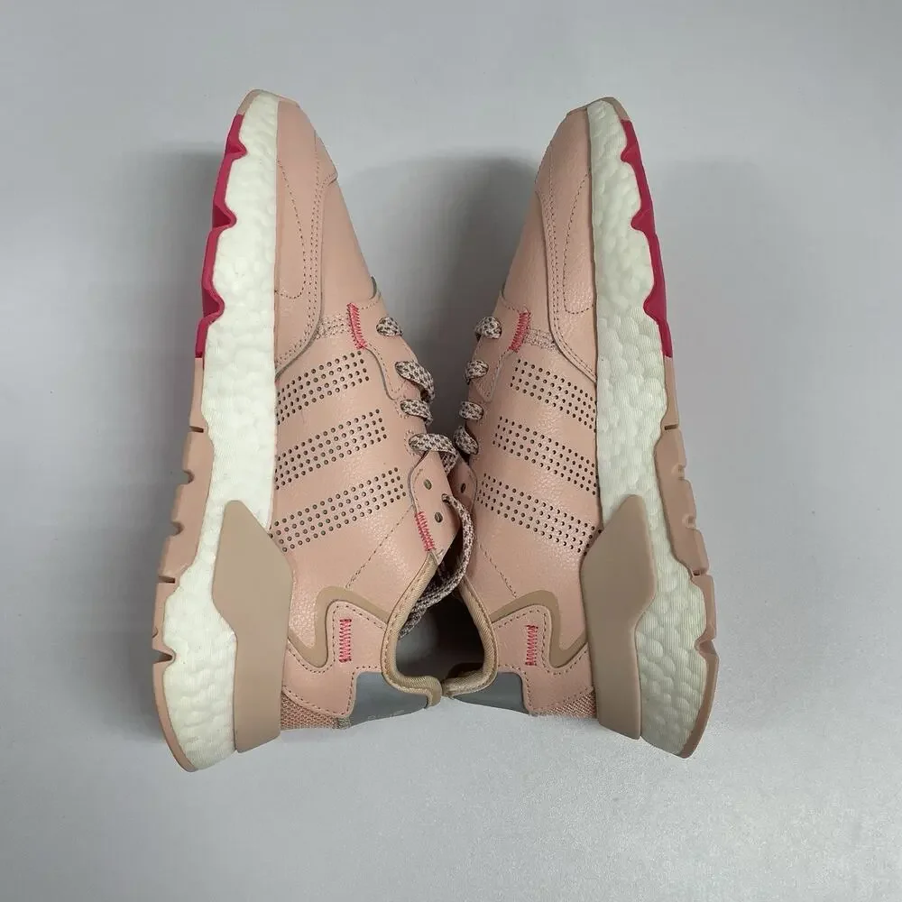 Adidas Nite Jogger J Vapour Pink EG6744 Size 5.5 Kids Boost Sneakers Leather